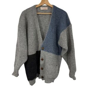 McGeorge Mc George Patchwork Cardigan Sz L